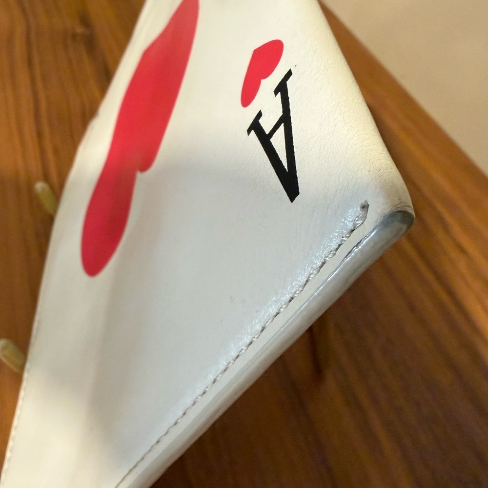 Kate Spade Ace of Hearts White and Red Heart Wristlet Clutch - Picture 8 of 15